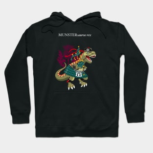 Clanosaurus Rex MUNSTERsaurus Plaid Munster Irish Ireland Family Tartan Hoodie